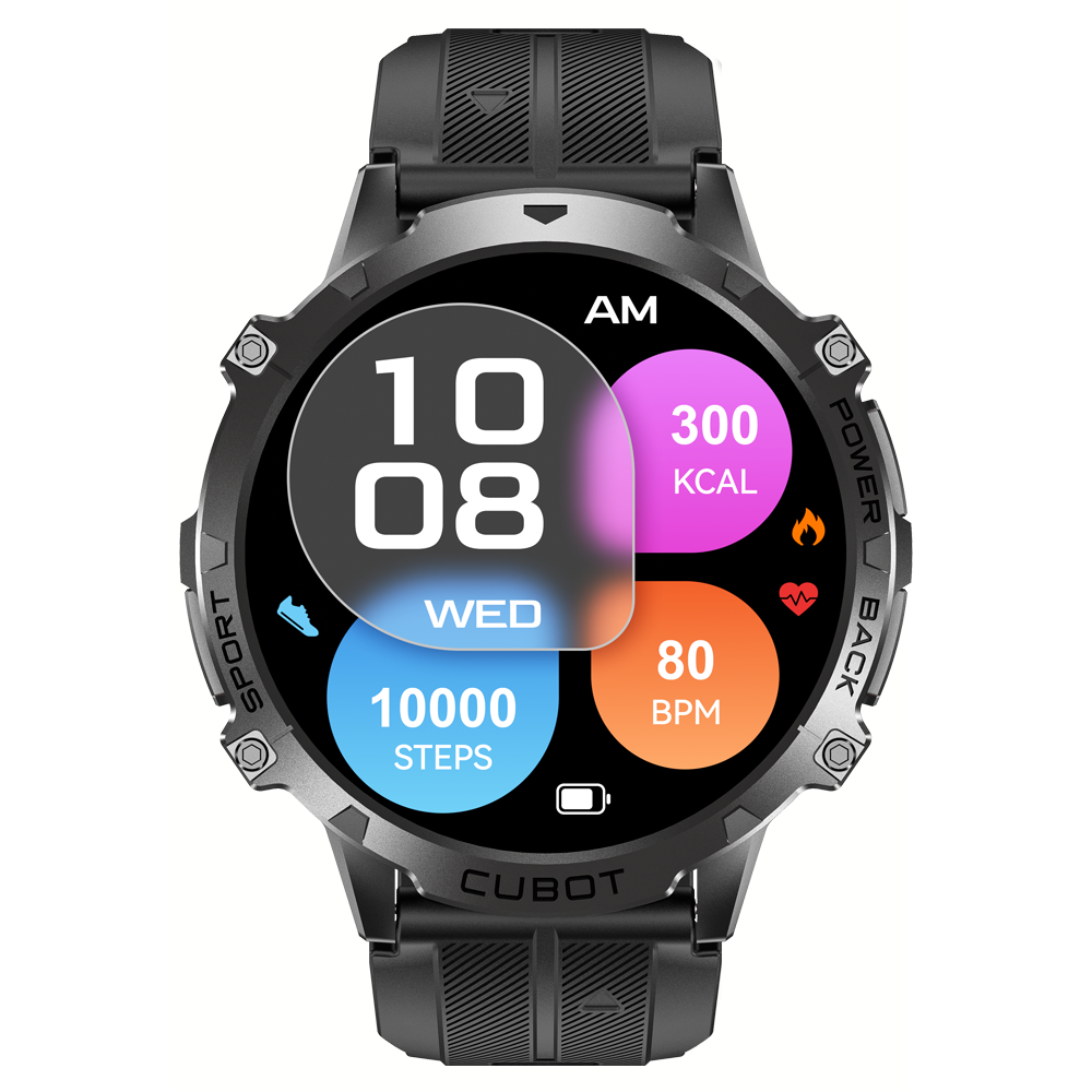 Smartwatch Cubot X3 para Hombre con Llamadas, IA y 100 Días de Batería