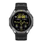 Reloj Inteligente Deportivo Cubot Gt5 Amoled 1.43 Gps Mapas Offline Llamadas Bluetooth 50m Impermeable Hombre Mujer Negro Smartwatch