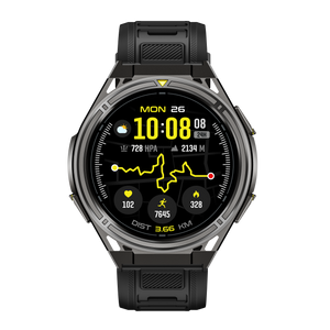 Reloj Inteligente Deportivo Cubot Gt5 Amoled 1.43 Gps Mapas Offline Llamadas Bluetooth 50m Impermeable Hombre Mujer Negro Smartwatch