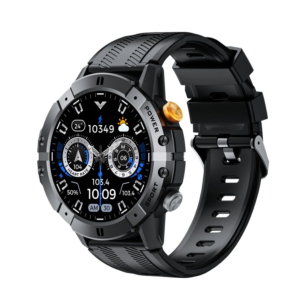 Smartwatch Reloj Inteligente Cubot C29 Resistente Al Agua 10m Llamadas Bluetooth Reloj Militar Negro Mesh