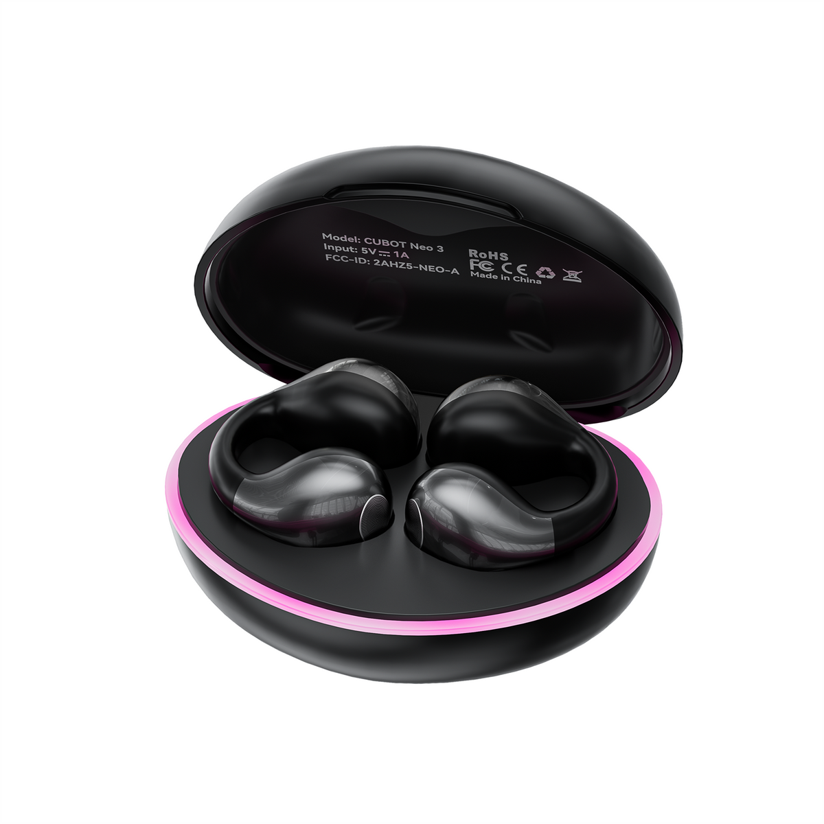 Auriculares Inalámbricos Cubot Neo 3 Clip-en la oreja Bluetooth 6.0 con Luz LED Modo Juego