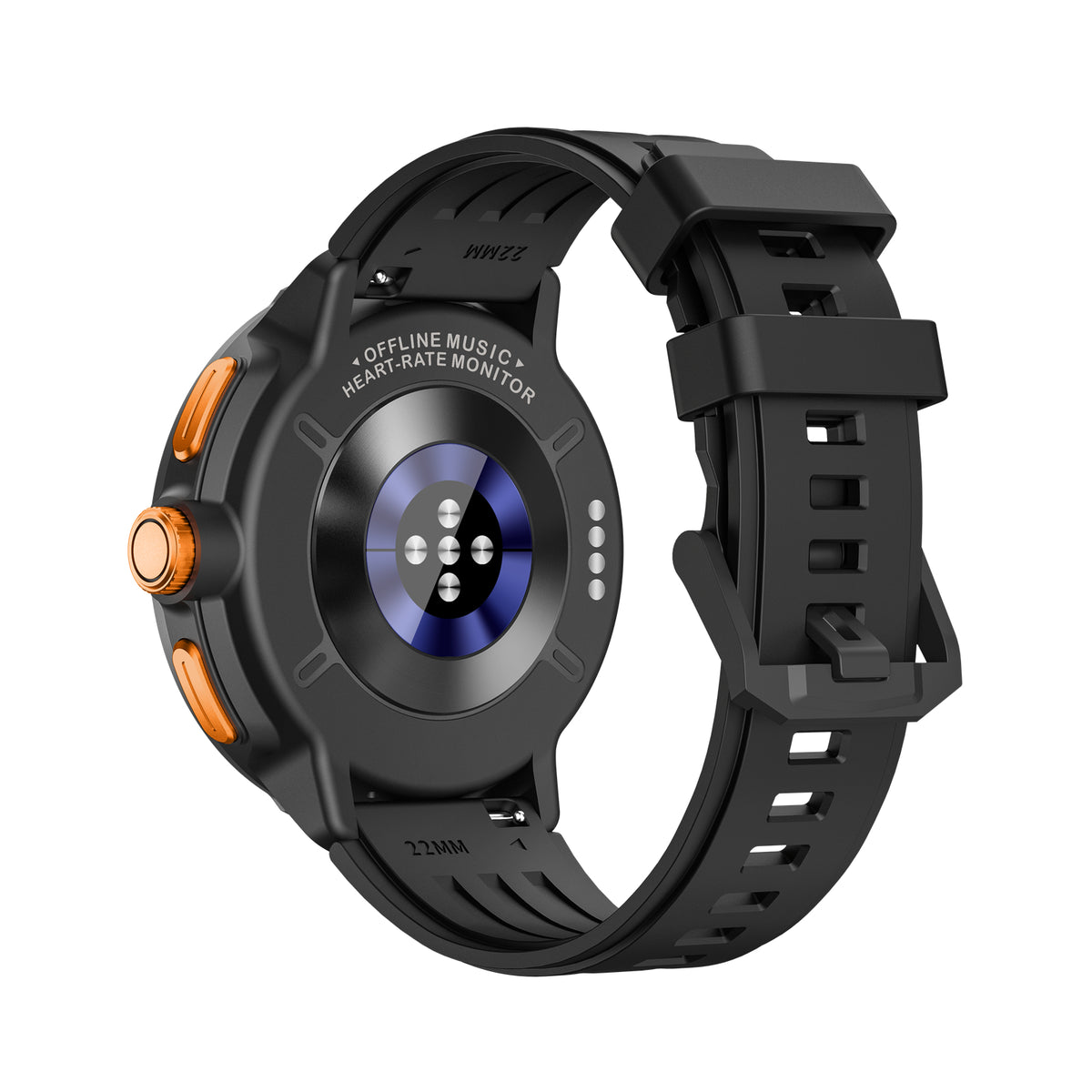 Cubot Beatbox Smartwatch Bluetooth 5.4 with Offline Music 1.65'' Screen Waterproof 10M Sports for Men Black