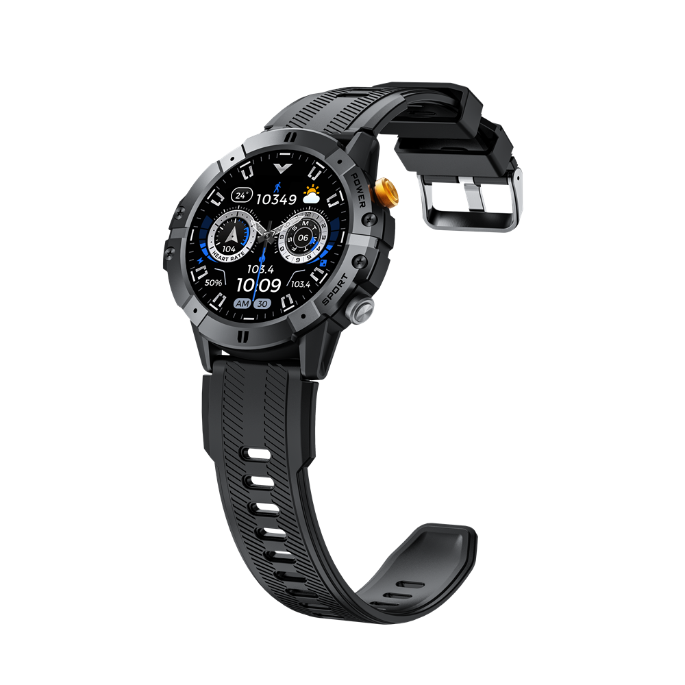 Smartwatch Reloj Inteligente Cubot C29 Resistente Al Agua 10m Llamadas Bluetooth Reloj Militar Negro Mesh