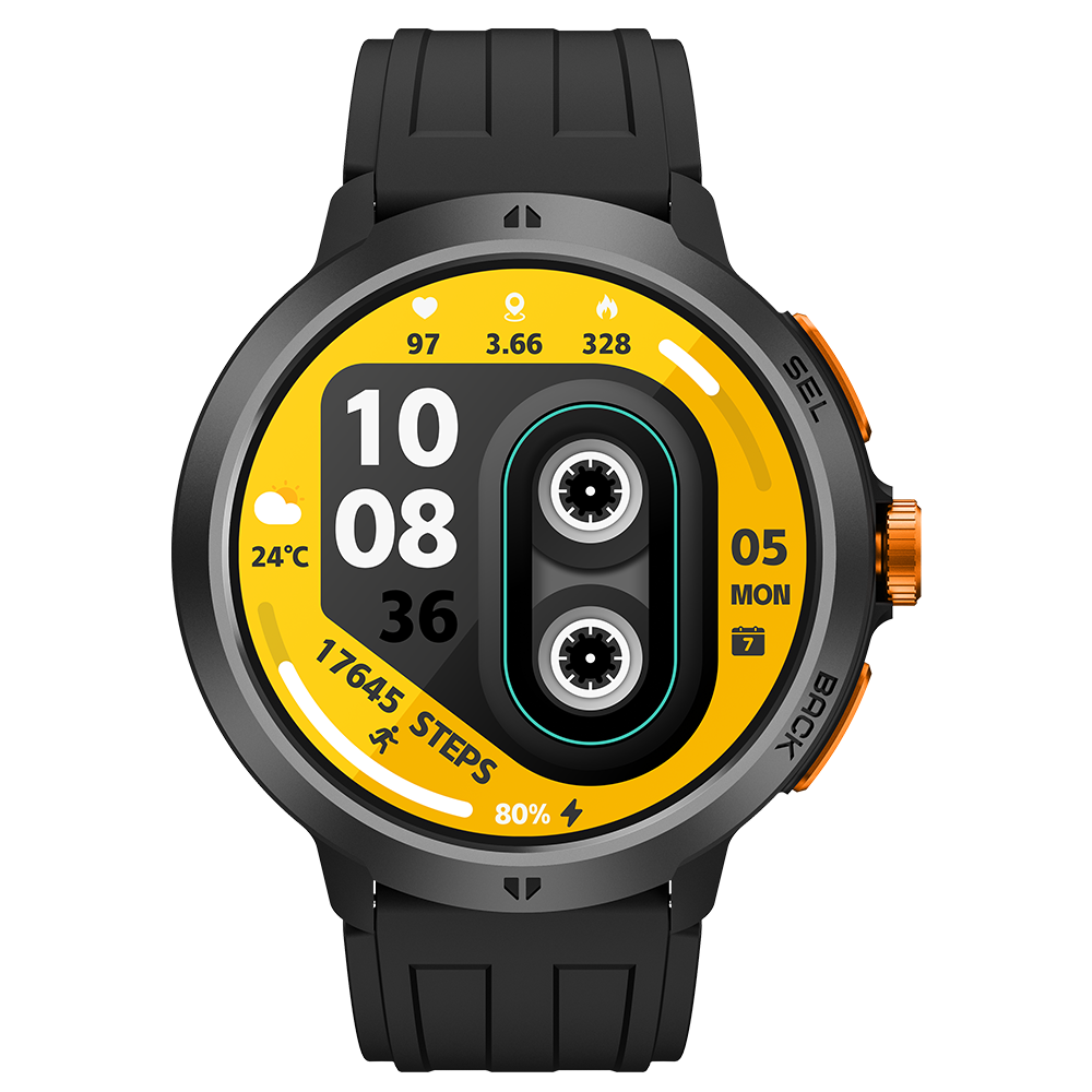 Cubot Beatbox Smartwatch Reloj Inteligente Bluetooth 5.4 Con Música Offline Pantalla 1.65'' Impermeable 10 M Deportivo Para Hombre Negro