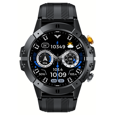 Smartwatch Reloj Inteligente Cubot C29 Resistente Al Agua 10m Llamadas Bluetooth Reloj Militar Negro Mesh